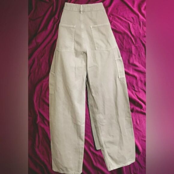 GARAGE CARGO Pants WOMEN'S Tan/Khaki Pockets Baggy Grunge Hip Hop SIZE JR 3 - Picture 9 of 14